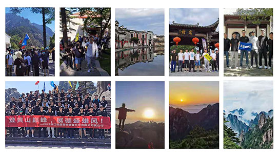 Teambuildingactiviteit van Desheng Company in Huangshan